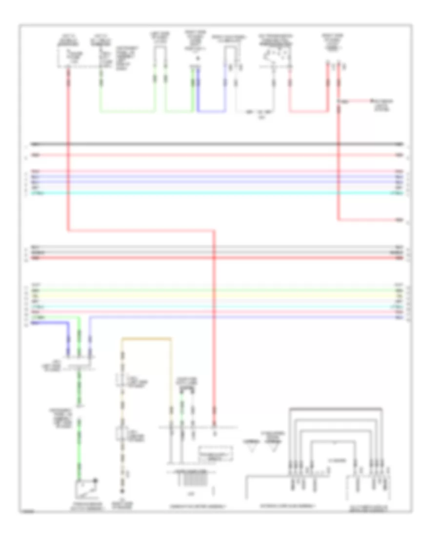Navigation Wiring Diagram, 9 Speaker (2 of 6) for Lexus GX 460 2014