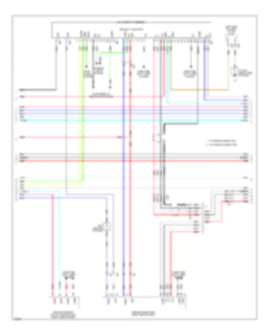 Navigation Wiring Diagram, 9 Speaker (3 of 6) for Lexus GX 460 2014
