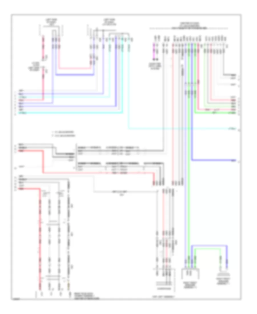 Navigation Wiring Diagram, 9 Speaker (4 of 6) for Lexus GX 460 2014