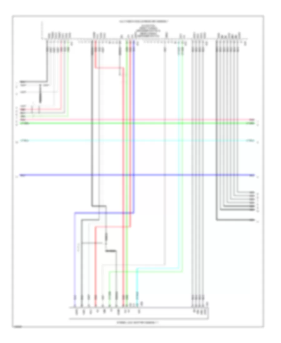 Navigation Wiring Diagram, 9 Speaker (5 of 6) for Lexus GX 460 2014