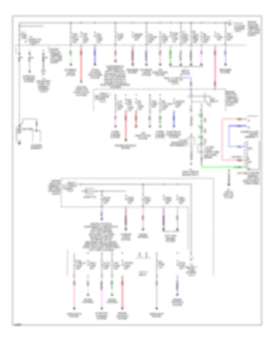 Power Distribution Wiring Diagram 1 of 3 for Lexus GX 460 2014
