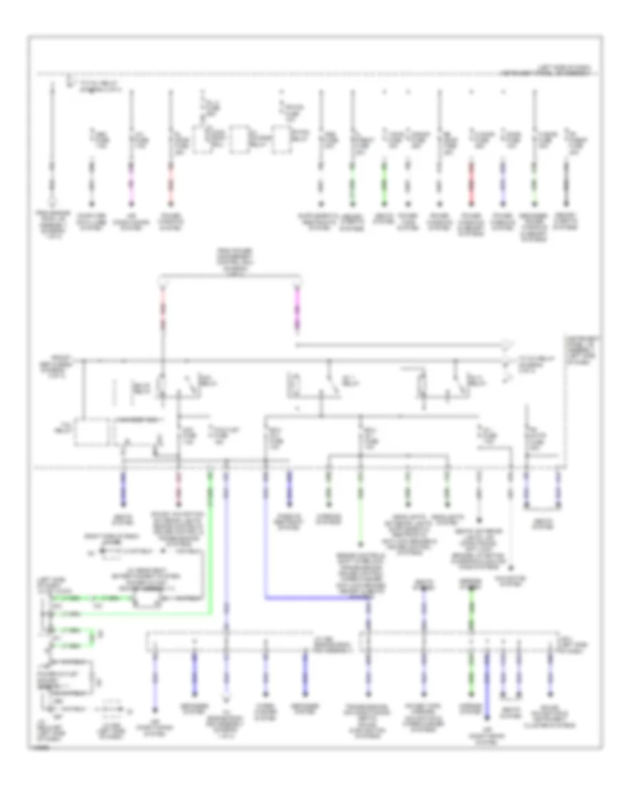 Power Distribution Wiring Diagram (2 of 3) for Lexus GX 460 2014