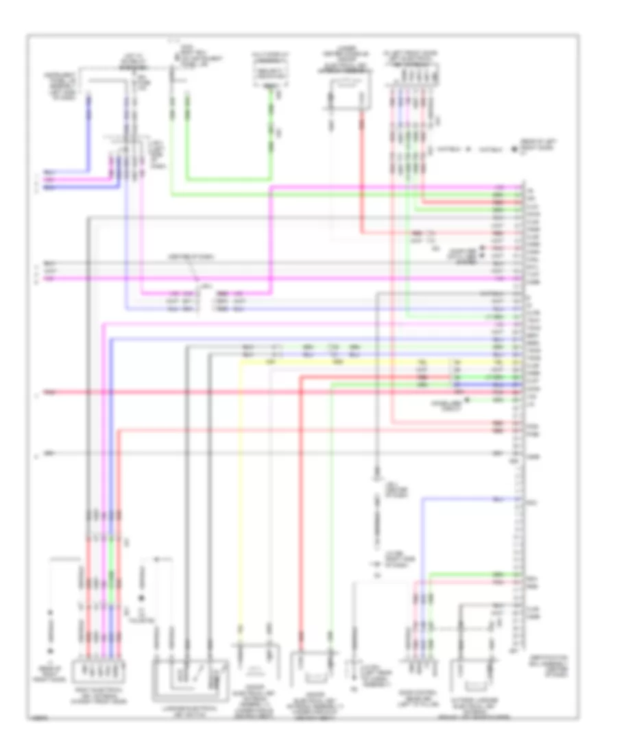 Power Door Locks Wiring Diagram (4 of 4) for Lexus GX 460 2014