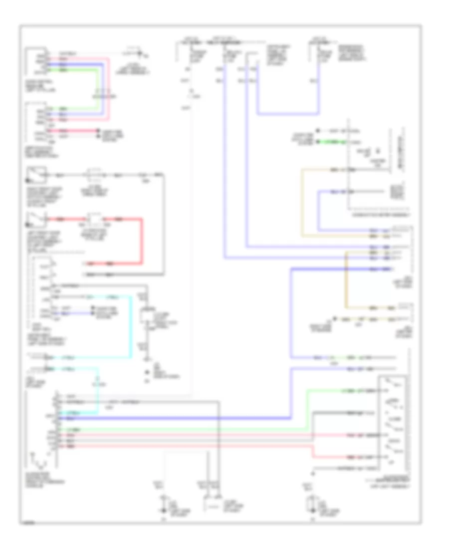 Power TopSunroof Wiring Diagram for Lexus GX 460 2014