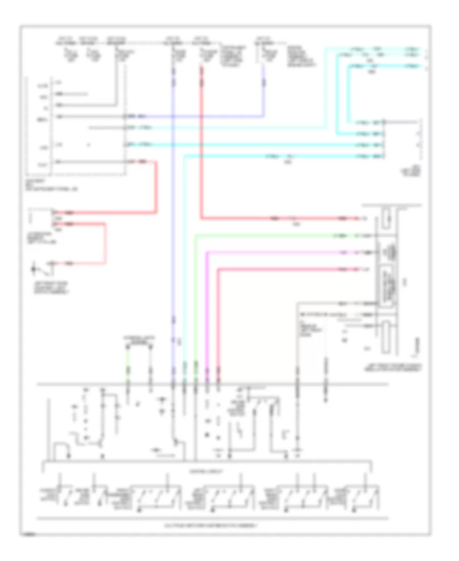 Power Windows Wiring Diagram 1 of 2 for Lexus GX 460 2014