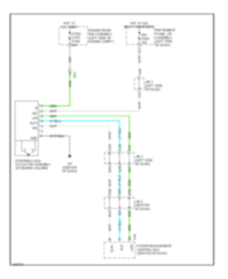 Steering Column Wiring Diagram for Lexus GX 460 2014