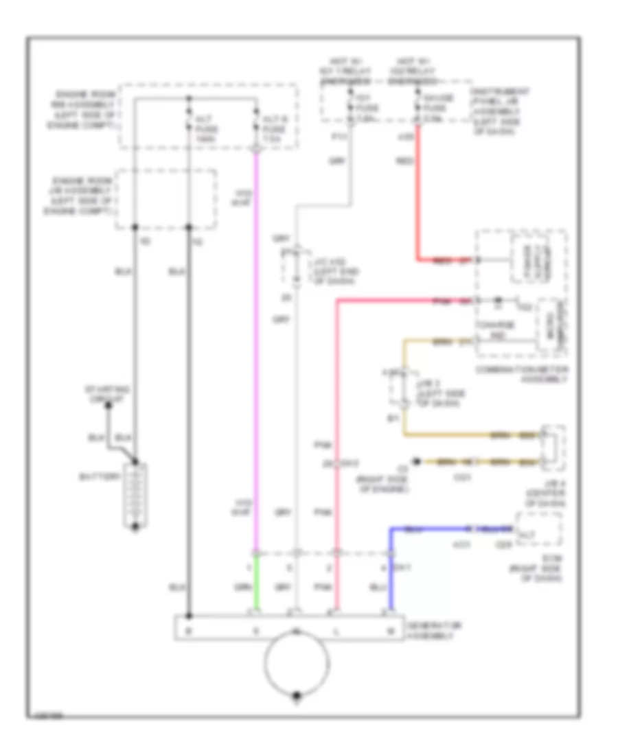 Charging Wiring Diagram for Lexus GX 460 2014