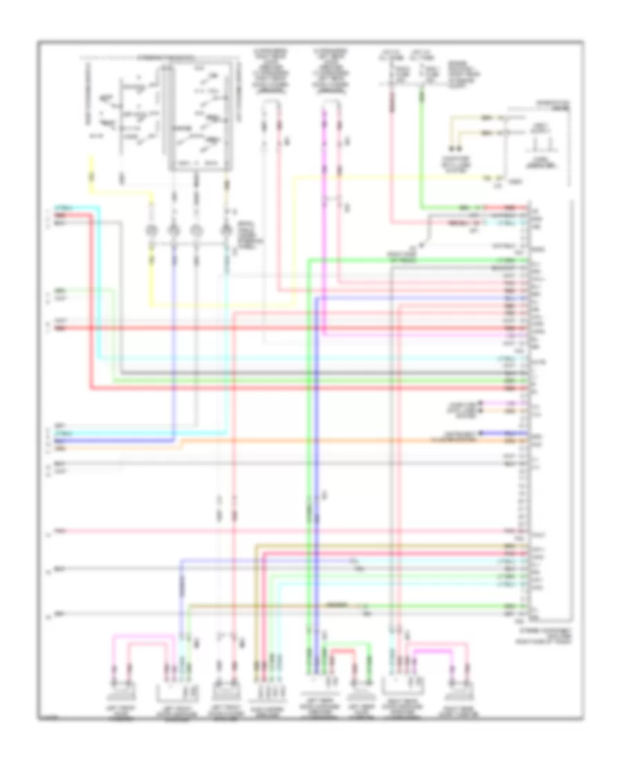 Radio Wiring Diagram without Navigation 2 of 2 for Lexus IS 250 2011