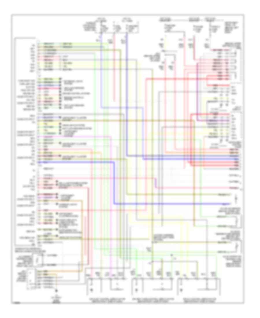 Automatic A C Wiring Diagram 1 of 2 for Lexus RX 300 2003