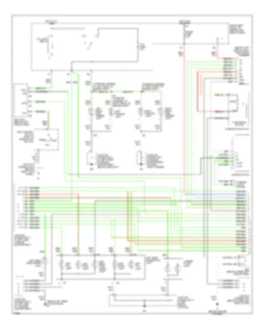 Exterior Lamps Wiring Diagram (1 of 2) for Lexus RX 300 2003
