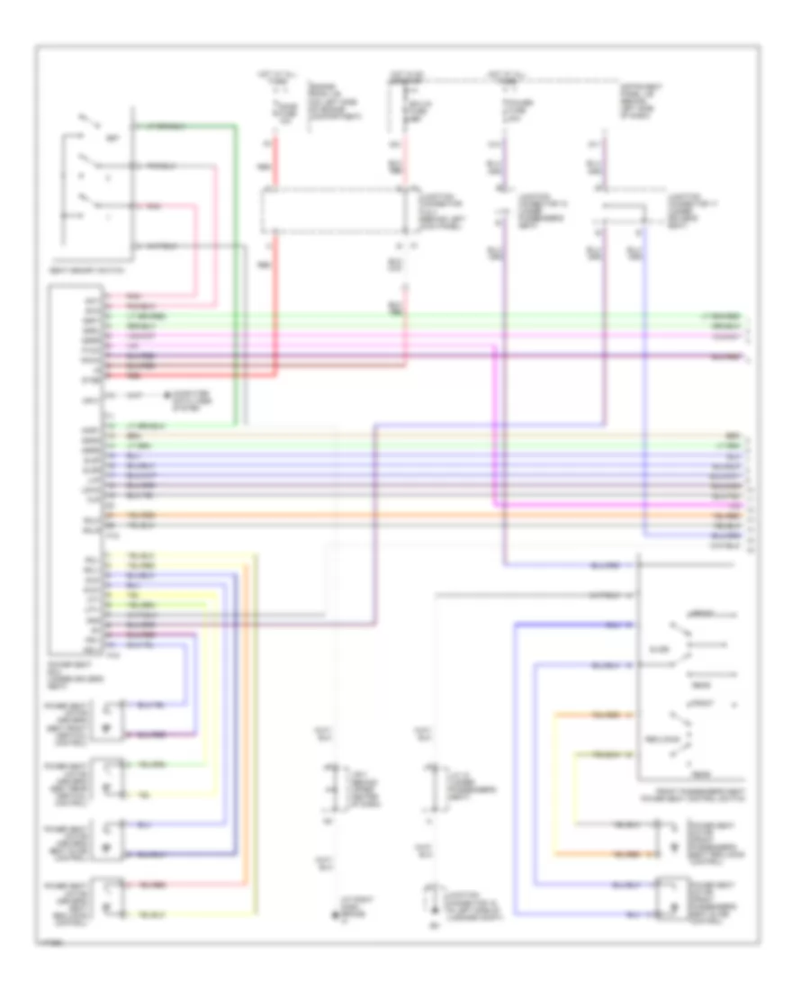 Memory Systems Wiring Diagram 1 of 2 for Lexus RX 300 2003