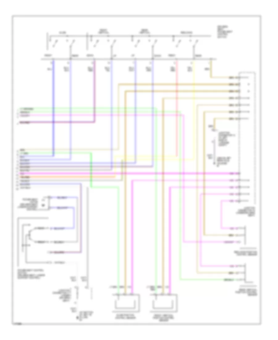 Memory Systems Wiring Diagram 2 of 2 for Lexus RX 300 2003