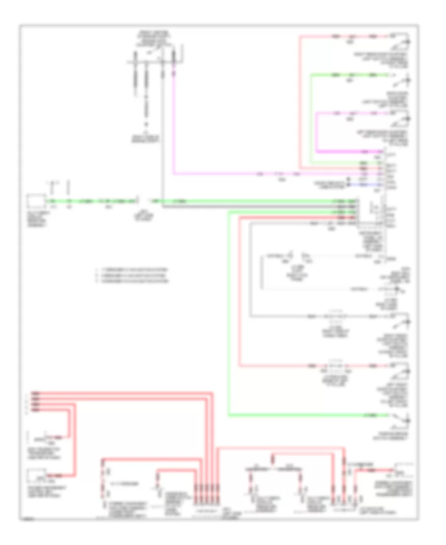 Instrument Cluster Wiring Diagram (2 of 2) for Lexus GX 460 Luxury 2014
