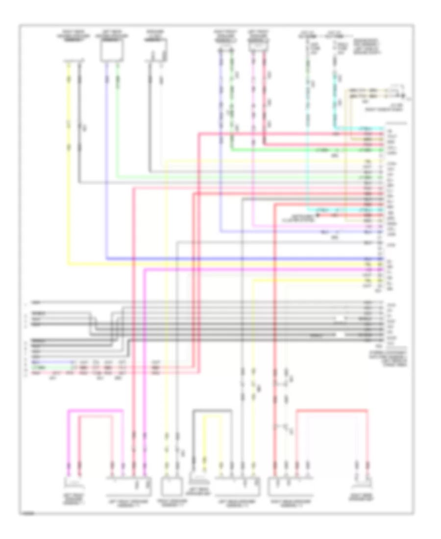 Navigation Wiring Diagram, 17 Speaker (7 of 7) for Lexus GX 460 Luxury 2014