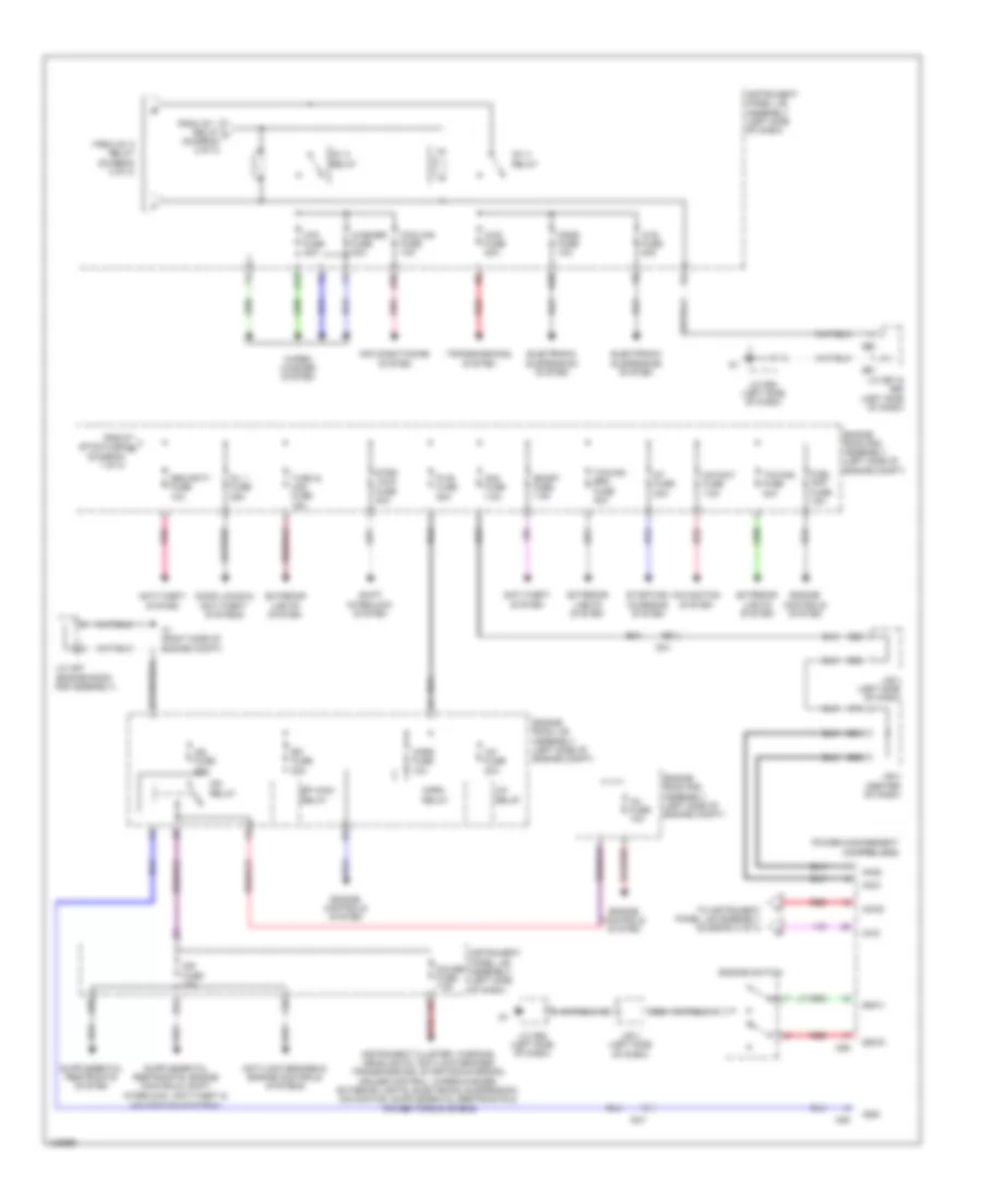 Power Distribution Wiring Diagram 3 of 3 for Lexus GX 460 Luxury 2014