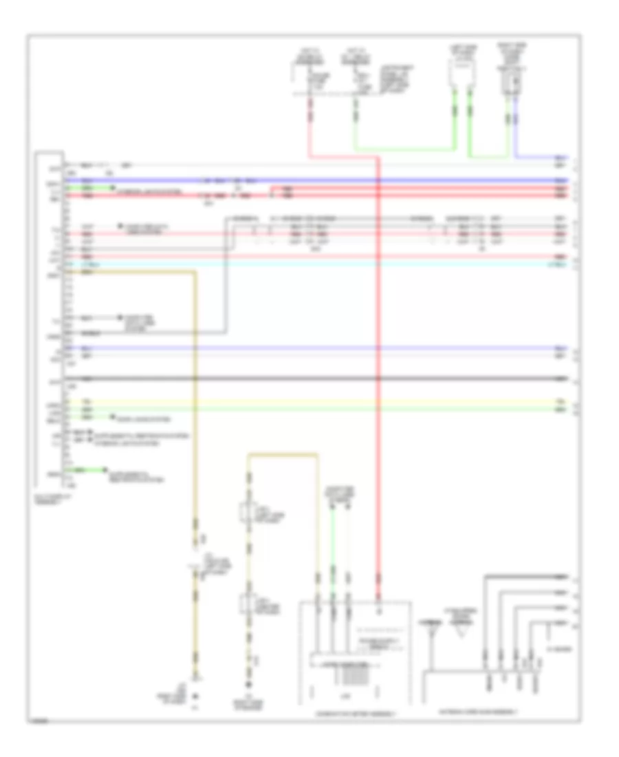 Radio Wiring Diagram, without Navigation with 9 Speaker (1 of 5) for Lexus GX 460 Luxury 2014