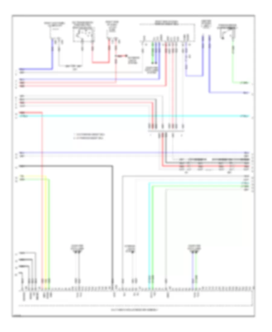 Radio Wiring Diagram, without Navigation with 9 Speaker (2 of 5) for Lexus GX 460 Luxury 2014