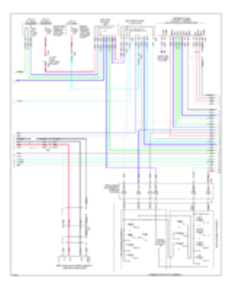 Radio Wiring Diagram, without Navigation with 9 Speaker (3 of 5) for Lexus GX 460 Luxury 2014