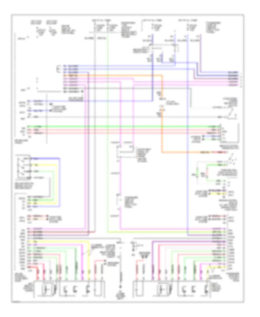 Memory Systems Wiring Diagram 1 of 3 for Lexus SC 430 2003