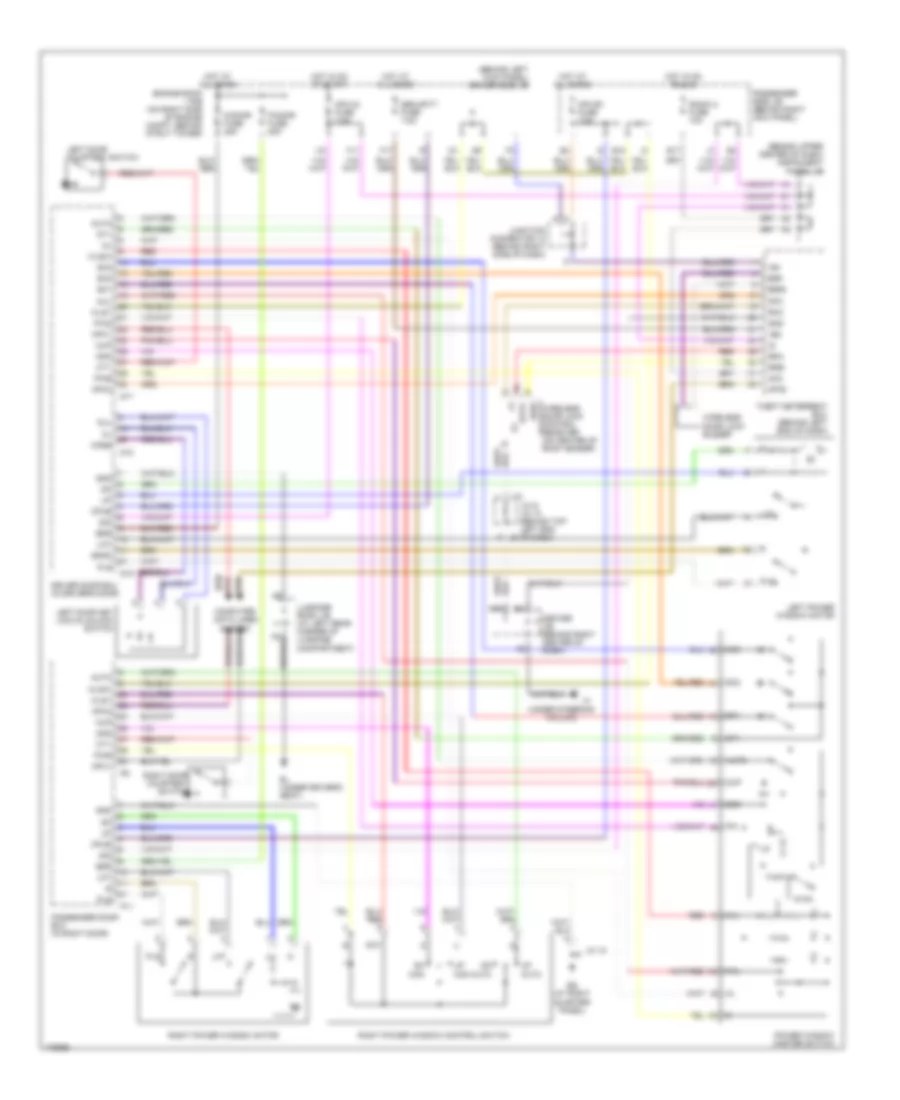 Power Windows Wiring Diagram for Lexus SC 430 2003