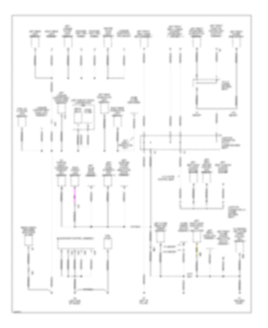 Ground Distribution Wiring Diagram (5 of 6) for Lexus IS 250C 2011