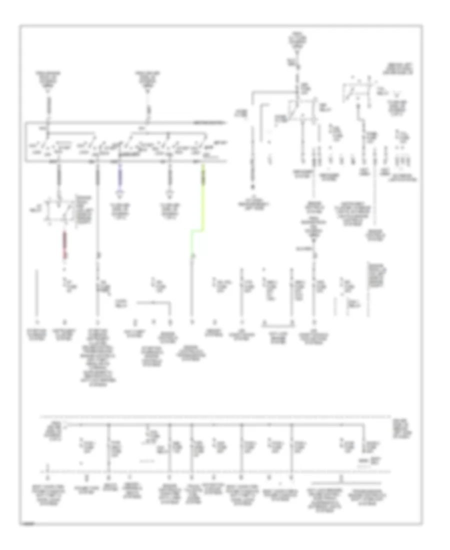 Power Distribution Wiring Diagram 2 of 3 for Lexus ES 330 2004