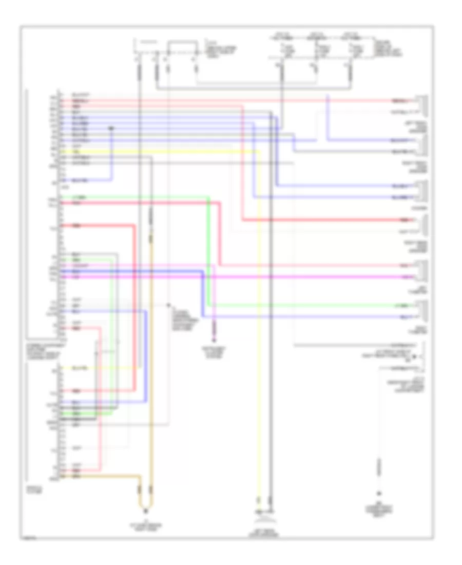 Radio Wiring Diagram with Mark Levinson without Navigation for Lexus ES 330 2004