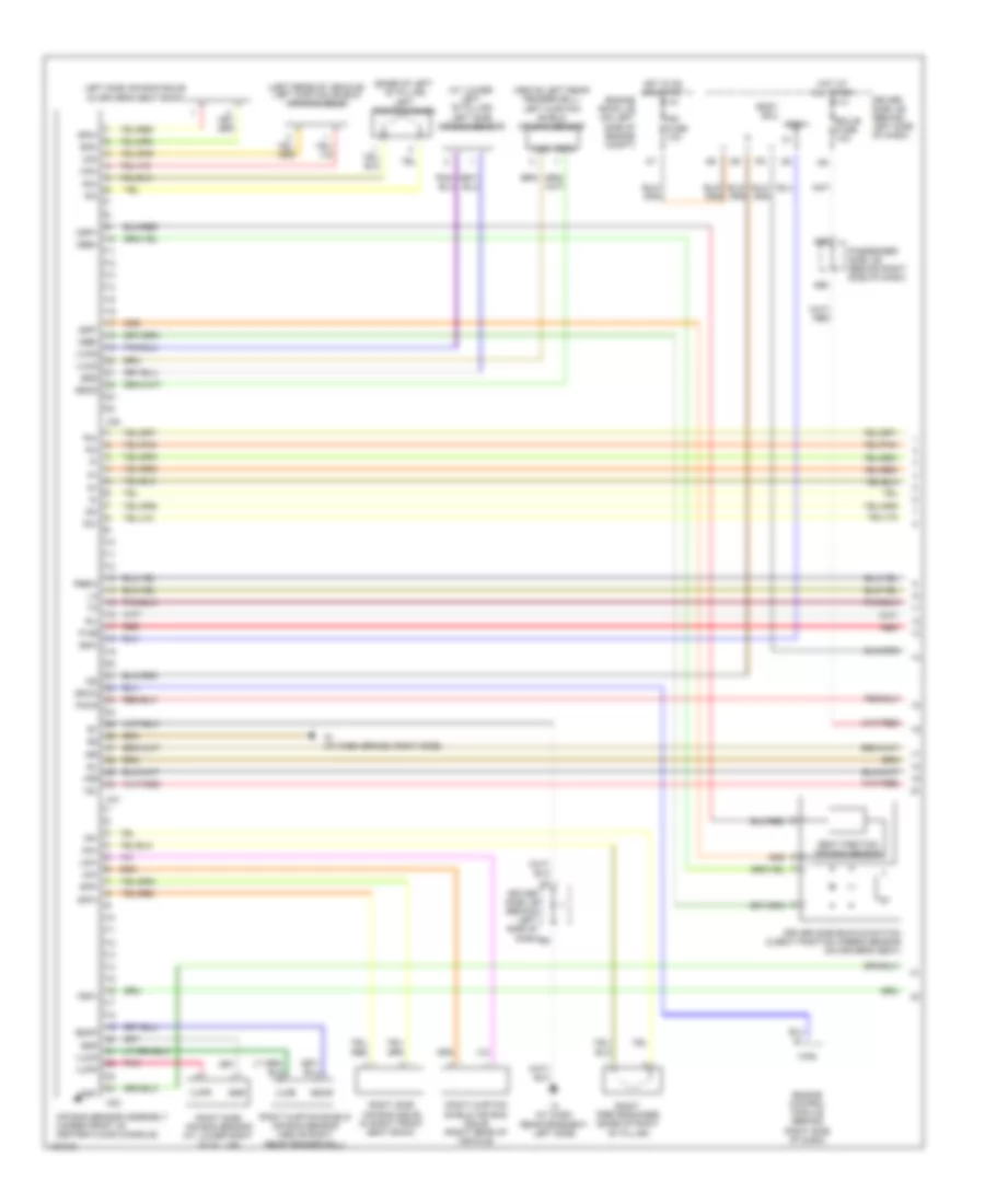 Supplemental Restraints Wiring Diagram 1 of 2 for Lexus ES 330 2004