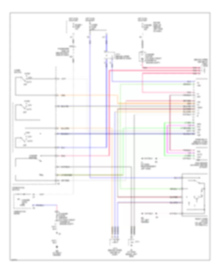 Электросхема стеклоочистителя, дворников и омывателя, С Авто Система Дворника для Lexus ES 330 2004