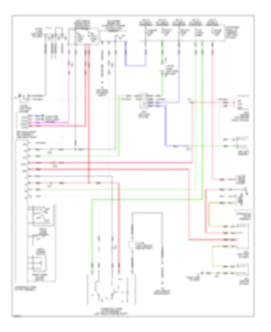 Электросхема передних стеклоочистителей дворников и омывателя лобового стекла, С Авто Система Дворника для Lexus GX 460 Premium 2014