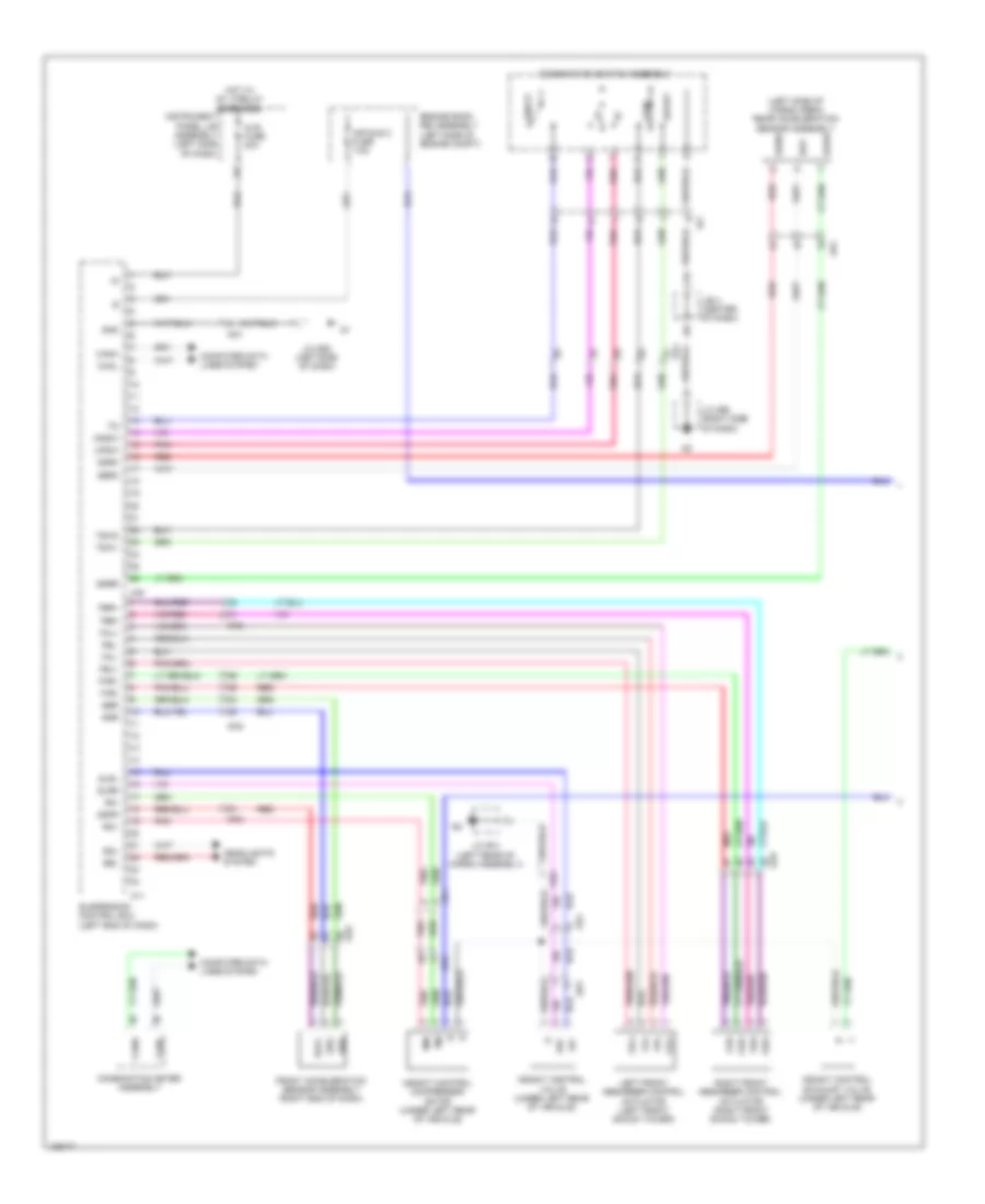Electronic Air Suspension Wiring Diagram 1 of 2 for Lexus GX 460 Premium 2014