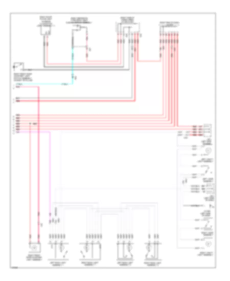 Courtesy Lamps Wiring Diagram (3 of 3) for Lexus GX 460 Premium 2014