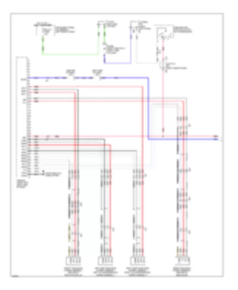 Parking Assistant Wiring Diagram 1 of 2 for Lexus GX 460 Premium 2014