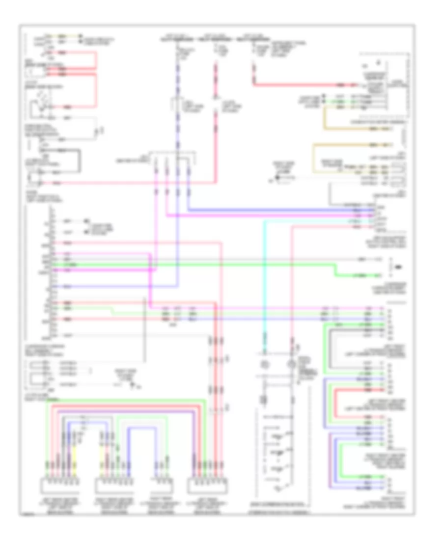 Rear Sonar Wiring Diagram for Lexus GX 460 Premium 2014