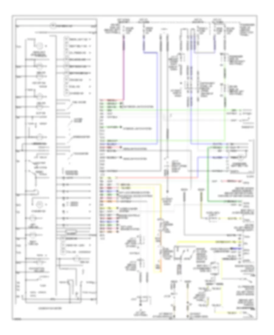 Instrument Cluster Wiring Diagram for Lexus GS 300 2004