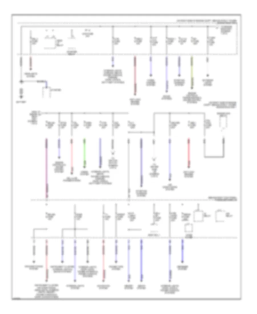 Power Distribution Wiring Diagram 1 of 2 for Lexus GS 300 2004