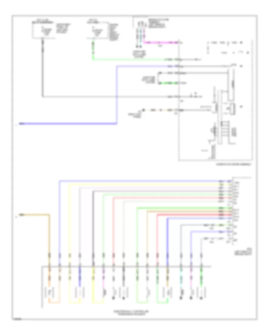 A T Wiring Diagram 3 of 3 for Lexus IS 250 2014