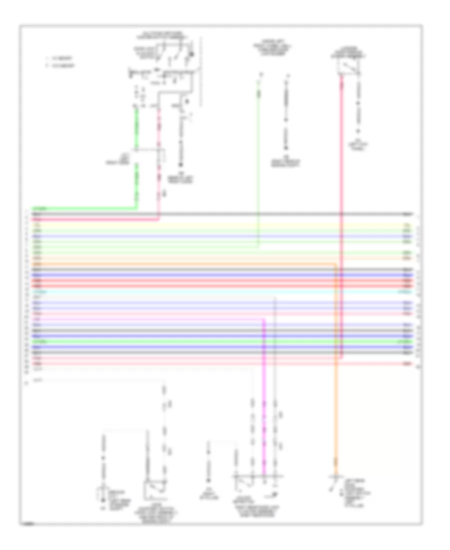 Forced Entry Wiring Diagram (2 of 7) for Lexus IS 250 2014