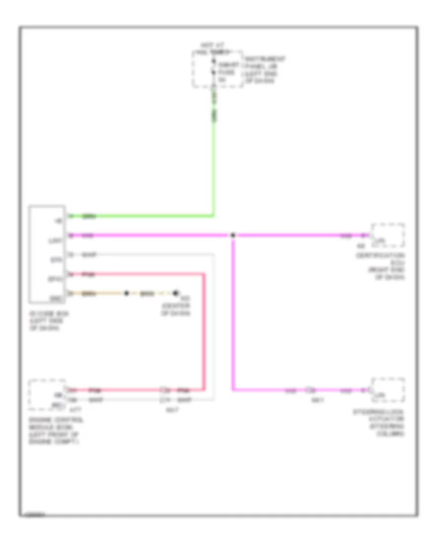 Immobilizer Wiring Diagram for Lexus IS 250 2014
