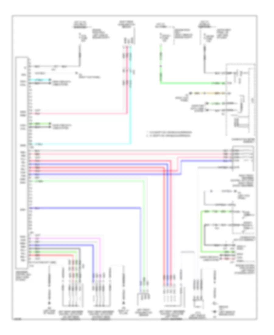 Electronic Suspension Wiring Diagram for Lexus IS 250 2014