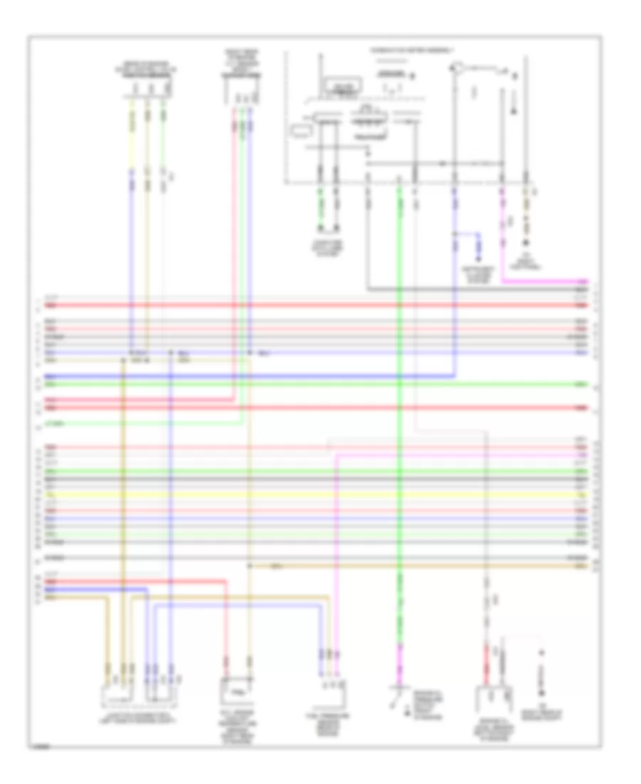 2.5L, Engine Performance Wiring Diagram (6 of 11) for Lexus IS 250 2014