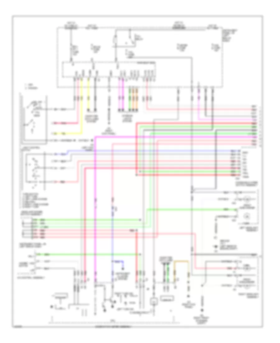 Exterior Lamps Wiring Diagram (1 of 3) for Lexus IS 250 2014