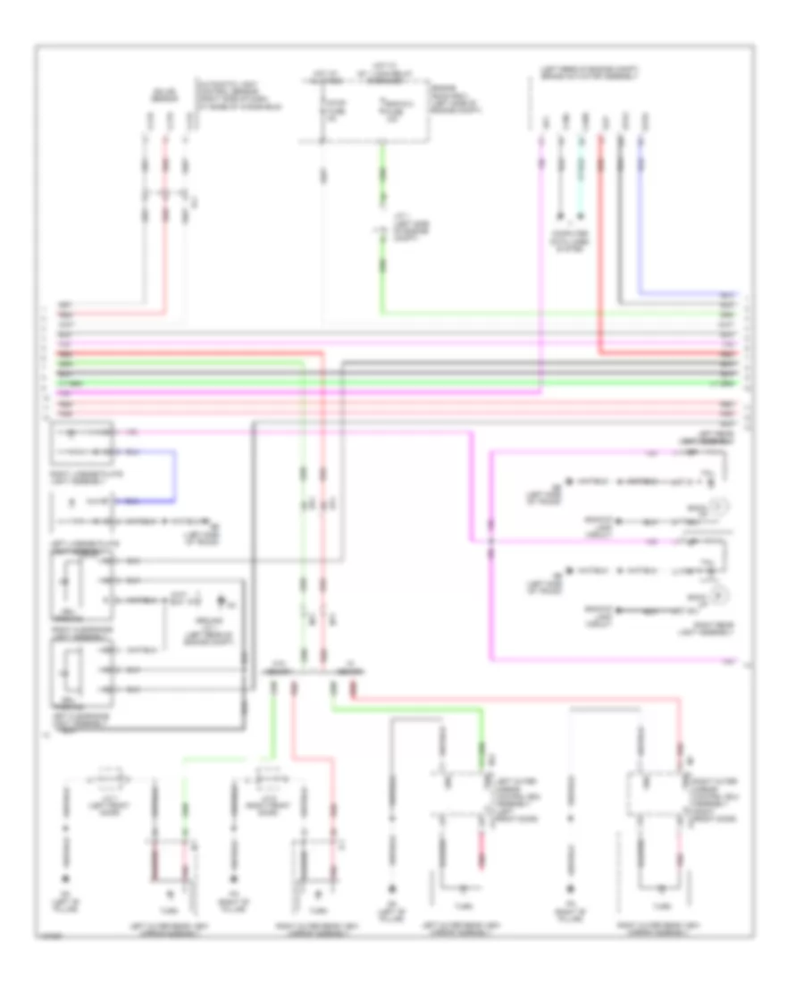 Exterior Lamps Wiring Diagram 2 of 3 for Lexus IS 250 2014