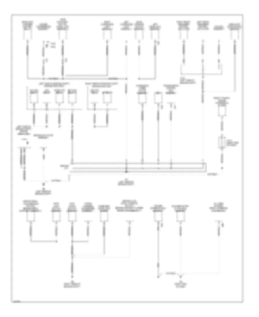 Ground Distribution Wiring Diagram 1 of 5 for Lexus IS 250 2014