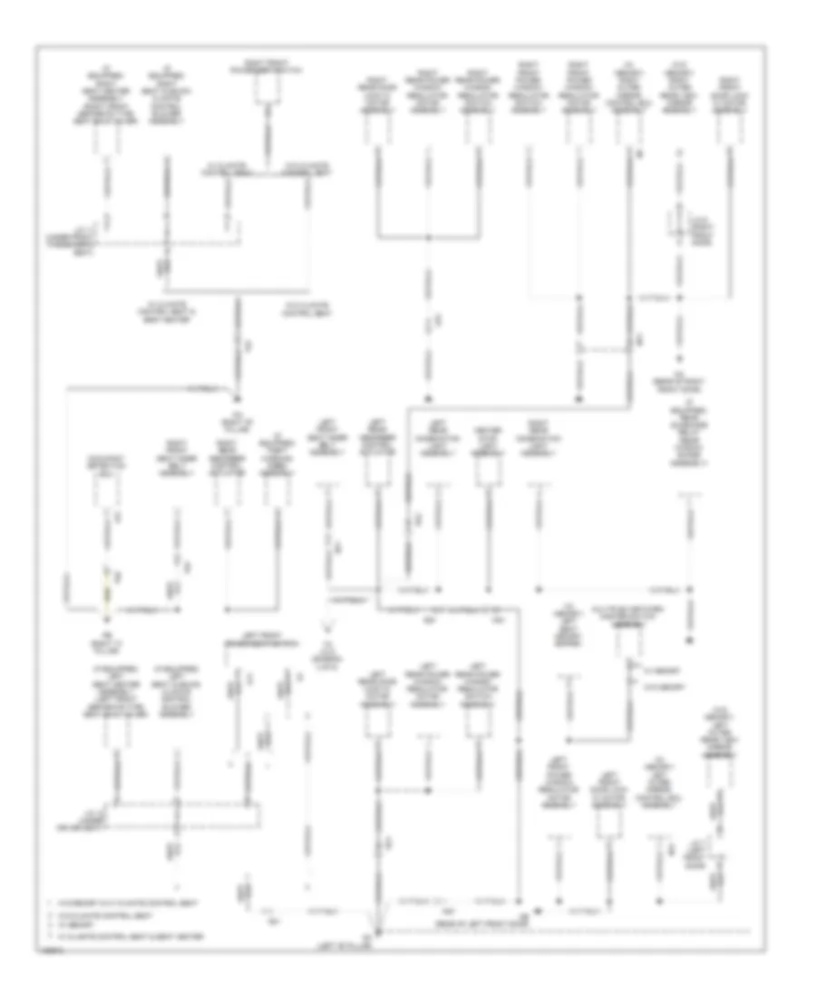 Ground Distribution Wiring Diagram (5 of 5) for Lexus IS 250 2014