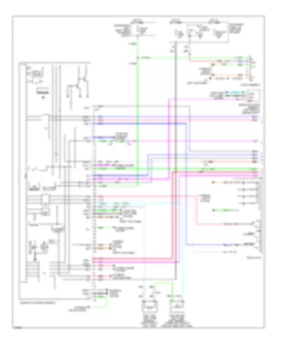 Instrument Cluster Wiring Diagram 1 of 2 for Lexus IS 250 2014