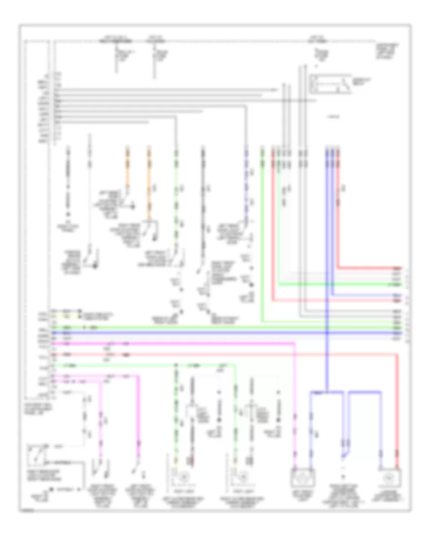 Courtesy Lamps Wiring Diagram 1 of 3 for Lexus IS 250 2014