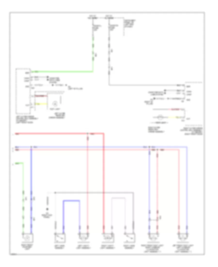 Courtesy Lamps Wiring Diagram (3 of 3) for Lexus IS 250 2014