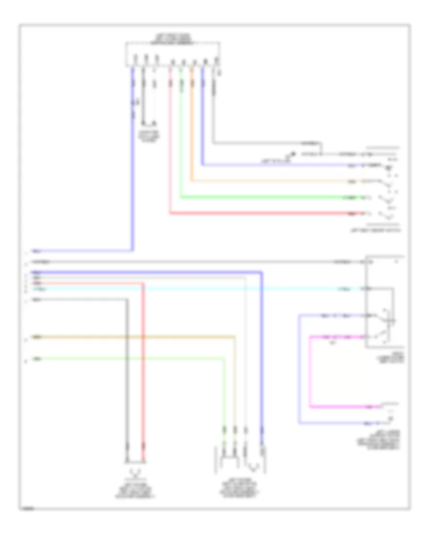 Drivers Memory Seat Wiring Diagram (2 of 2) for Lexus IS 250 2014