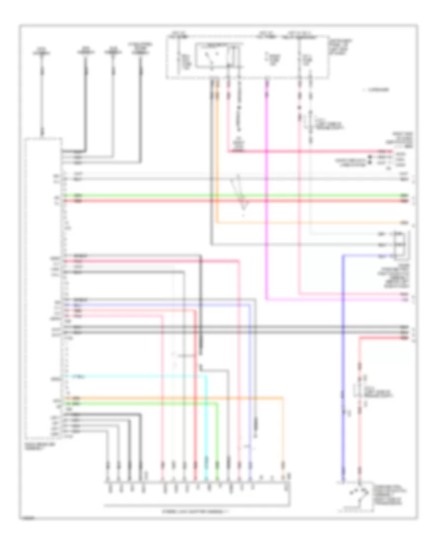 Navigation Wiring Diagram (1 of 6) for Lexus IS 250 2014